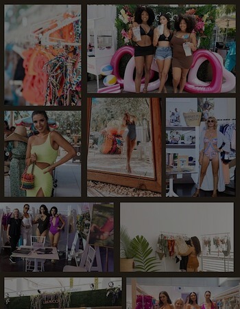 Trendy collections amidst sunny Miami vibes.